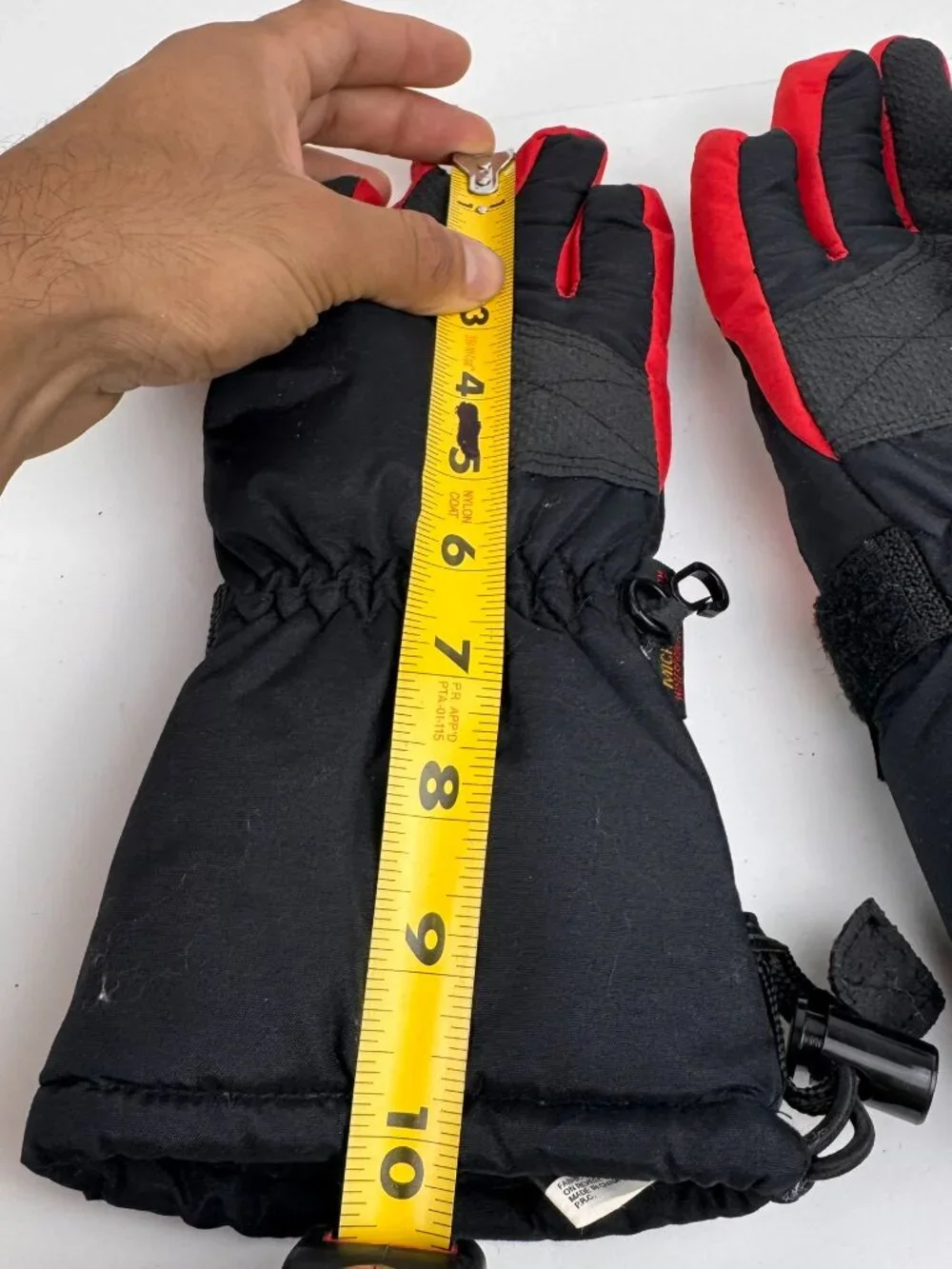 Hotfingers Well Lamont Sz S Black Red Winter Ski Snow Gloves Microlar waterproof